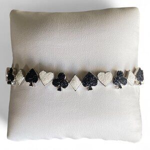 FAC Playing Cards Poker Sparkly Bracelet NWT​​